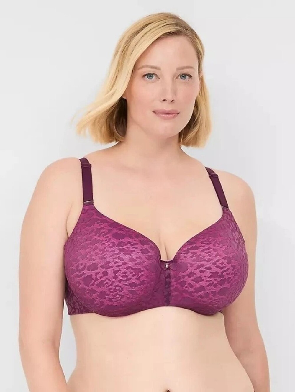 Lane Bryant Cacique Bra 46DD Lightly Lined Balconette Padded Underwire NWT